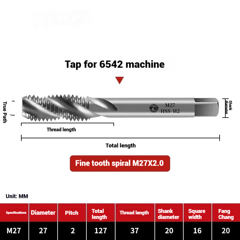 1090-Machine taps stainless steel special spiral apex straight flute taps fine-tooth tapping high-speed steel tapping drills Shandong Denso Pricision Tools Co.,Ltd.